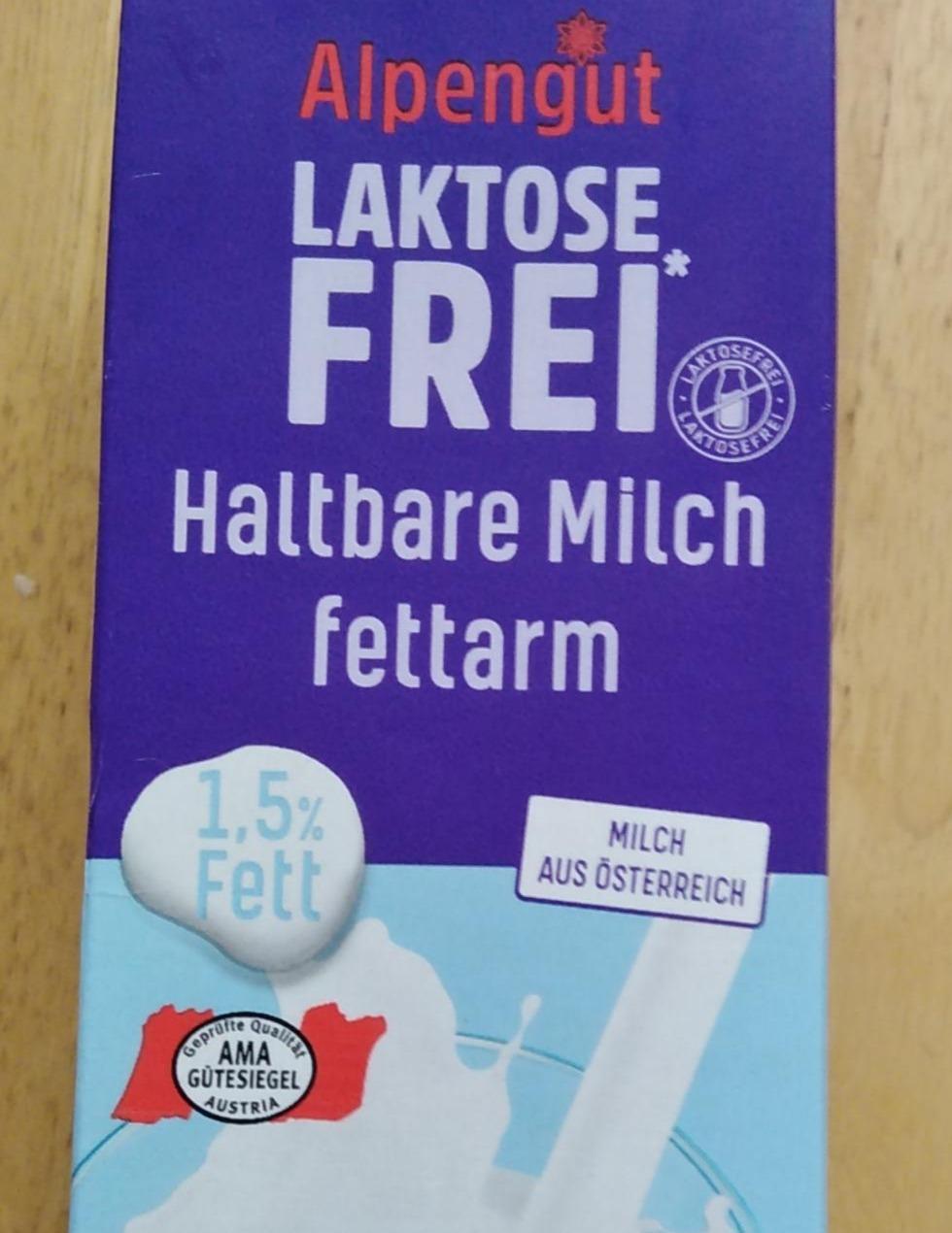Fotografie - Haltbare Milch fettarm Laktose Frei Alpengut