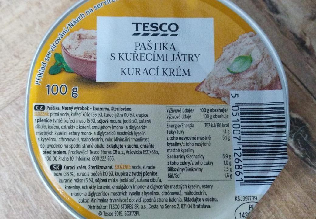 Fotografie - Tesco kurací krém