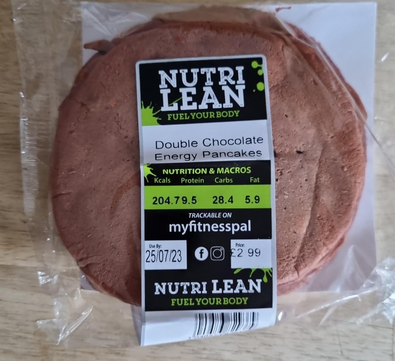 Fotografie - Double Chocolate Energy Pancakes Nutri Lean