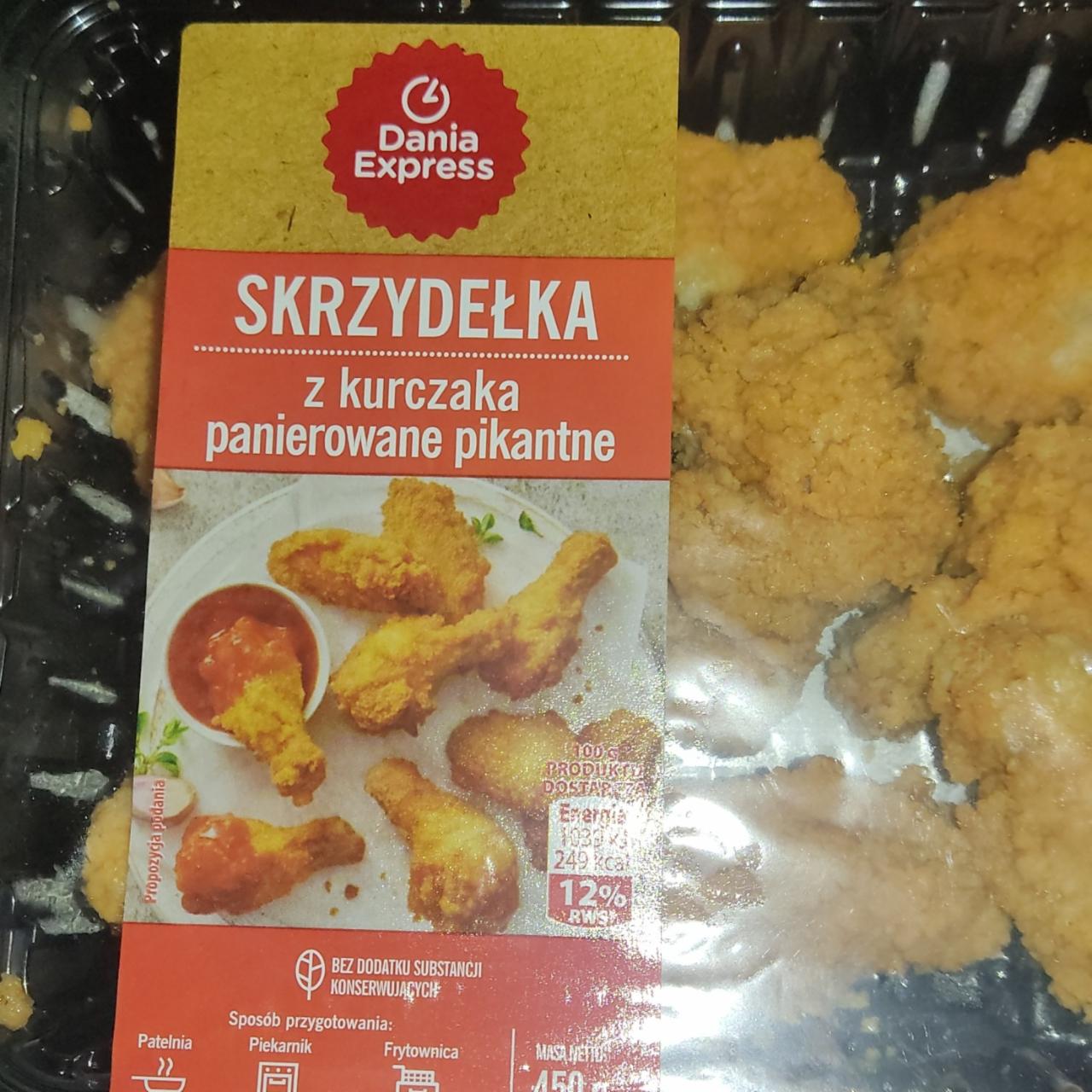 Fotografie - Skrzydelka z kurczaka panierowane pikantne Dania express