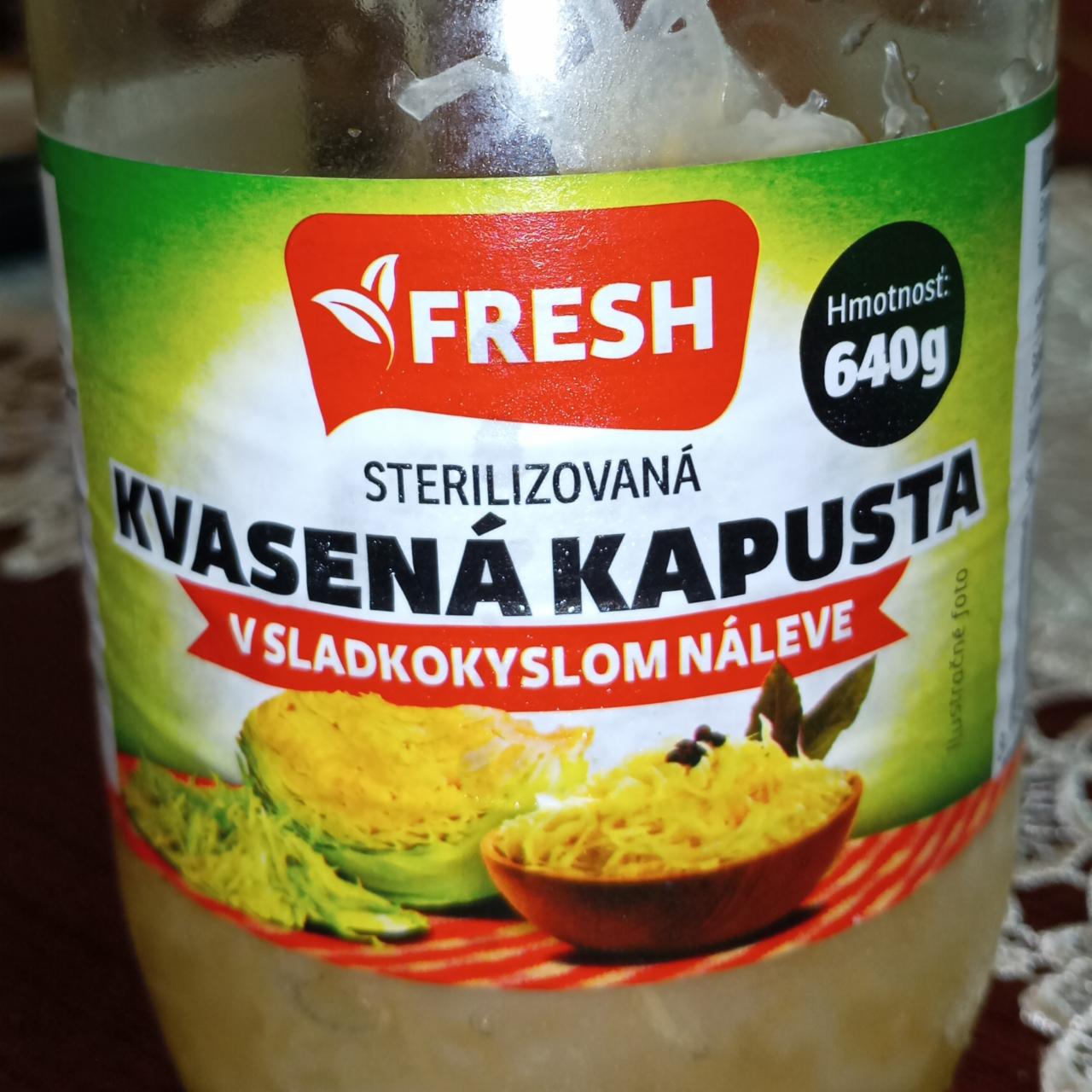 Fotografie - Kvasená kapusta v sladkokyslom náleve Fresh