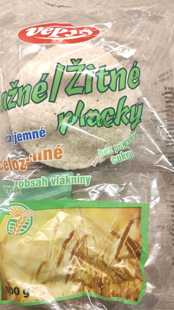 Fotografie - celozrnné ražné placky Vepy