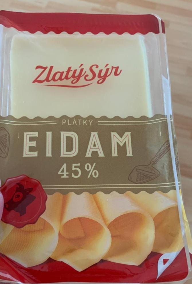 Fotografie - Eidam plátky 45% Zlatý sýr