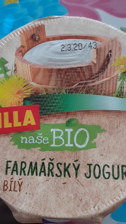 Fotografie - BIO BILLA Naše Bio Farmářský jogurt bilý