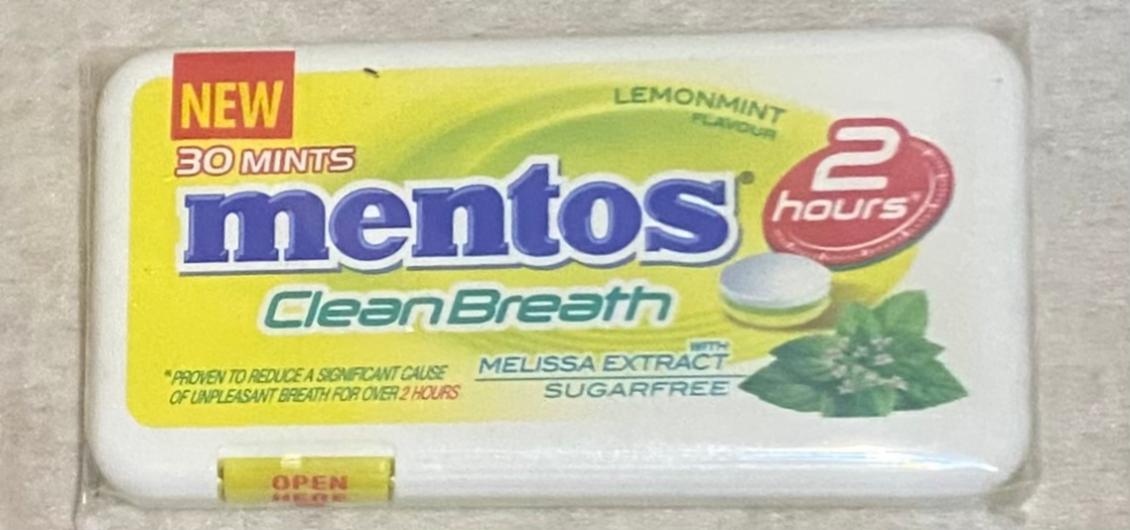 Fotografie - mentos CleanBreth Lemonmint