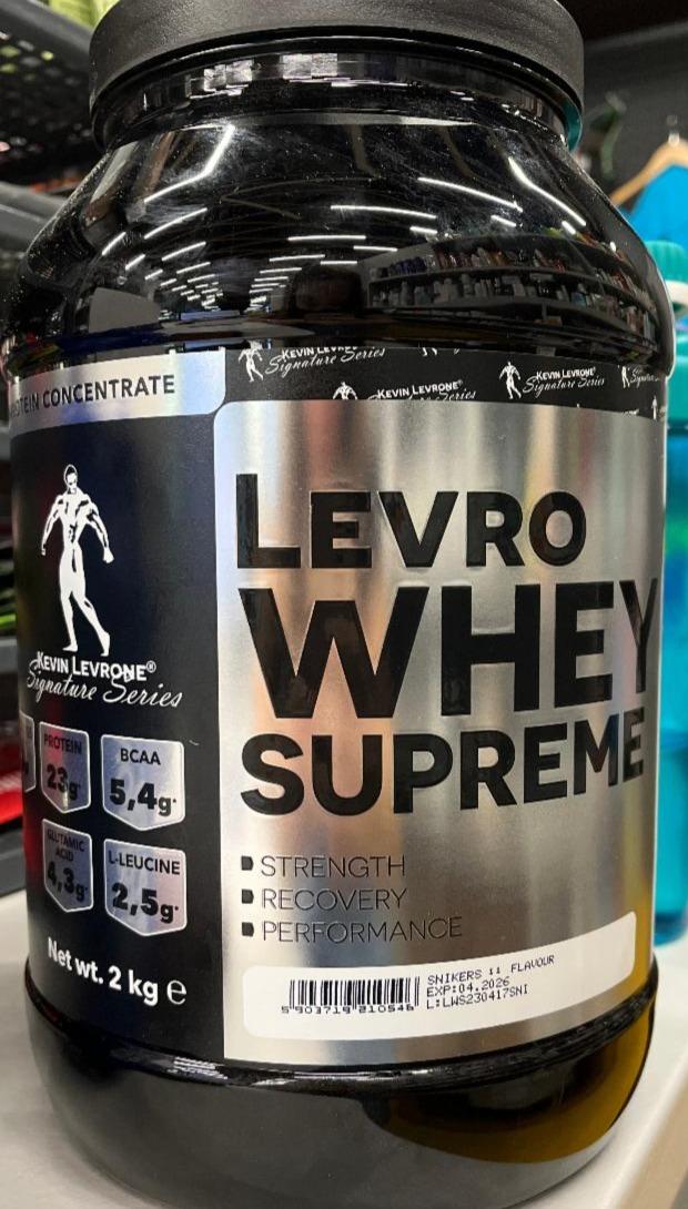 Fotografie - Levro Whey Supreme Snikers Kevin Levrone