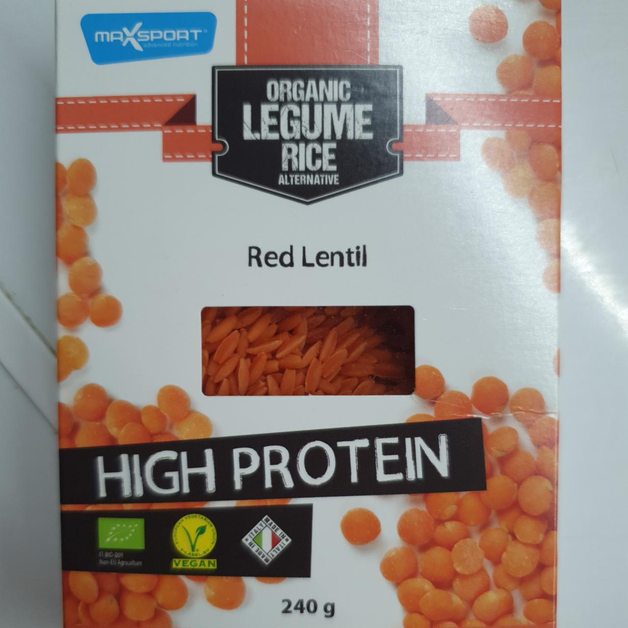 Fotografie - Organic Legume Rice Red Lentil Maxsport