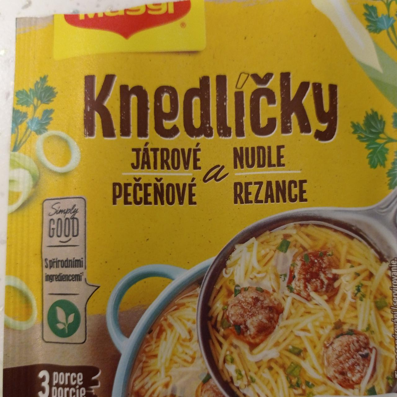 Fotografie - Knedlíčky pečeňové a rezance Maggi