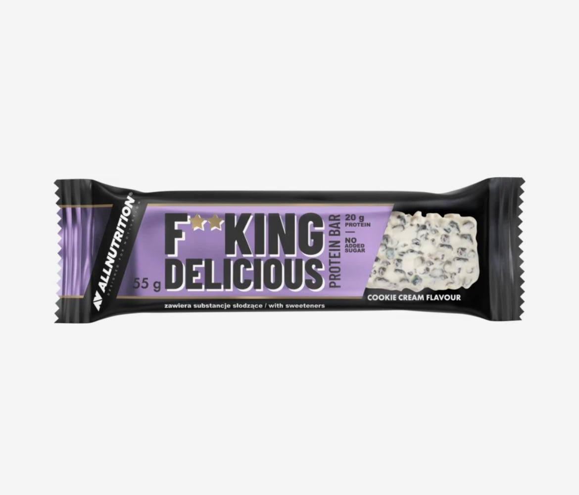 Fotografie - f**king delicious protein bar cookie cream