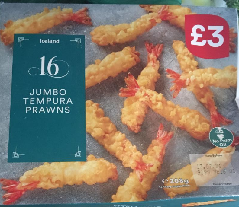 Fotografie - Jumbo tempura prawns (velké krevety v těstíčku) Iceland