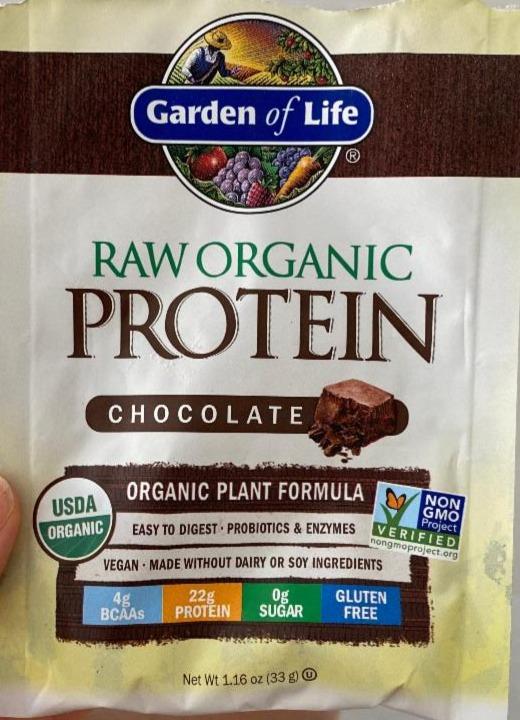 Fotografie - Raw Organic Protein Chocolate Garden of Life