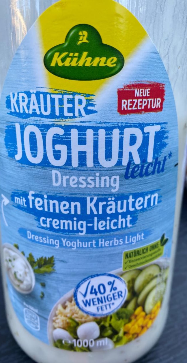 Fotografie - Joghurt Kräuter Dressing leicht Leichter Genuss