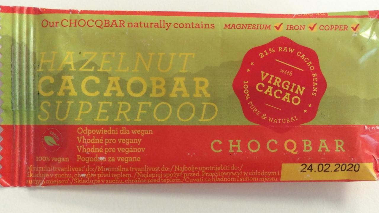 Fotografie - Hazelnut cacaobar Superfood