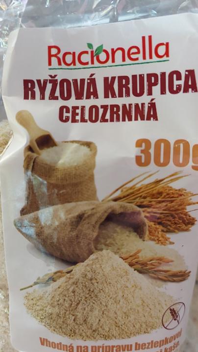 Fotografie - Ryžová krupica celozrnná Racionella