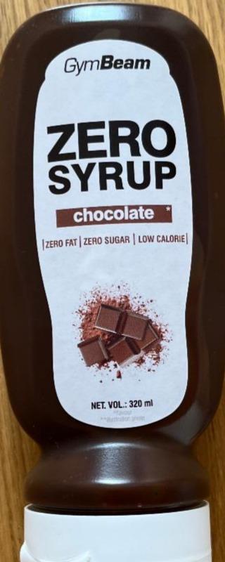 Fotografie - GymBeam chocolate syrup Zero calories, fat & sugar 