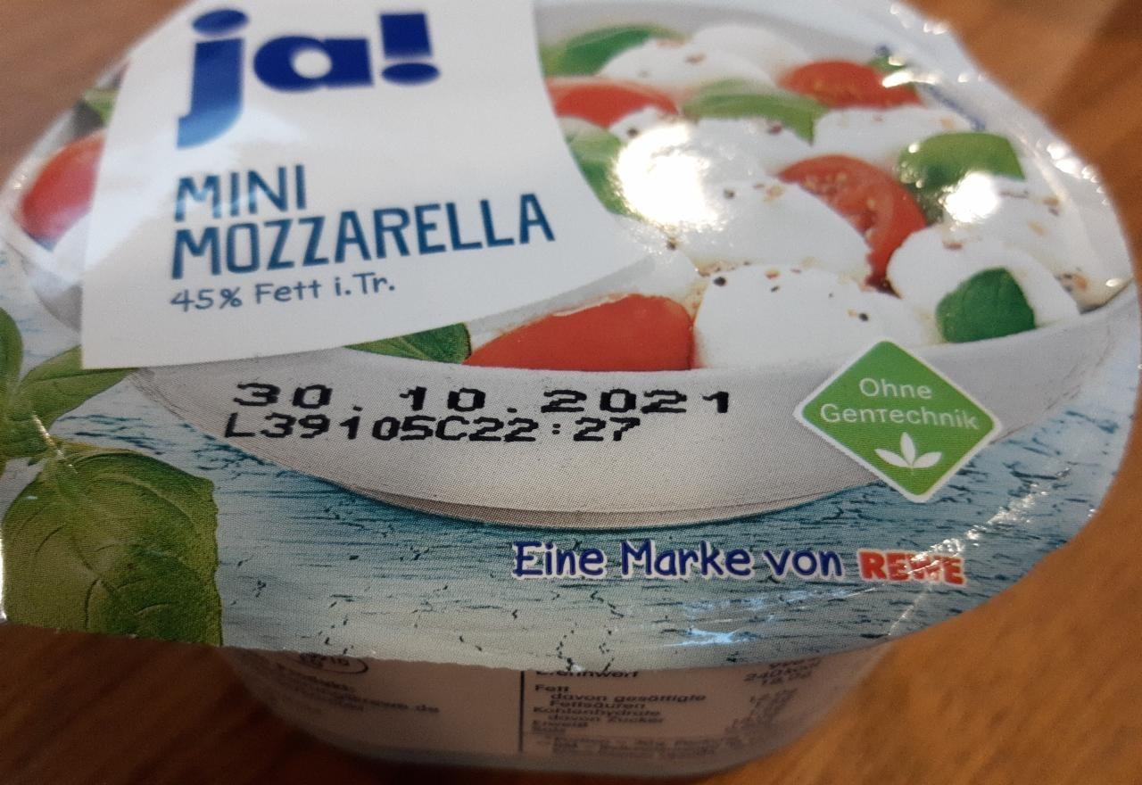 Fotografie - Mini Mozzarella 45% Fett i.Tr. Ja!