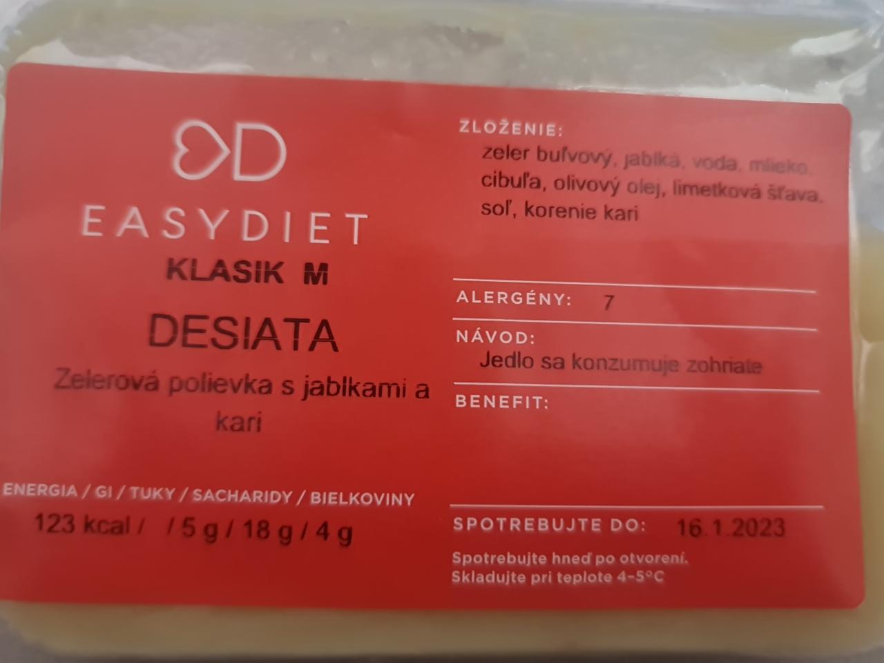 Fotografie - Zelerová polievka s jablkami a kari EasyDiet