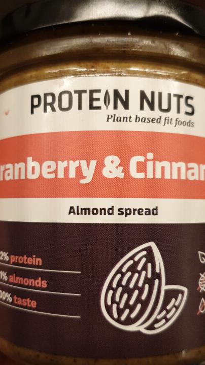 Fotografie - Protein Nuts Cranberry & Cinnamon Almond spread