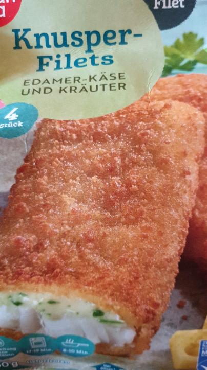 Fotografie - Knusper Filets Edamer-Käse und Kräuter