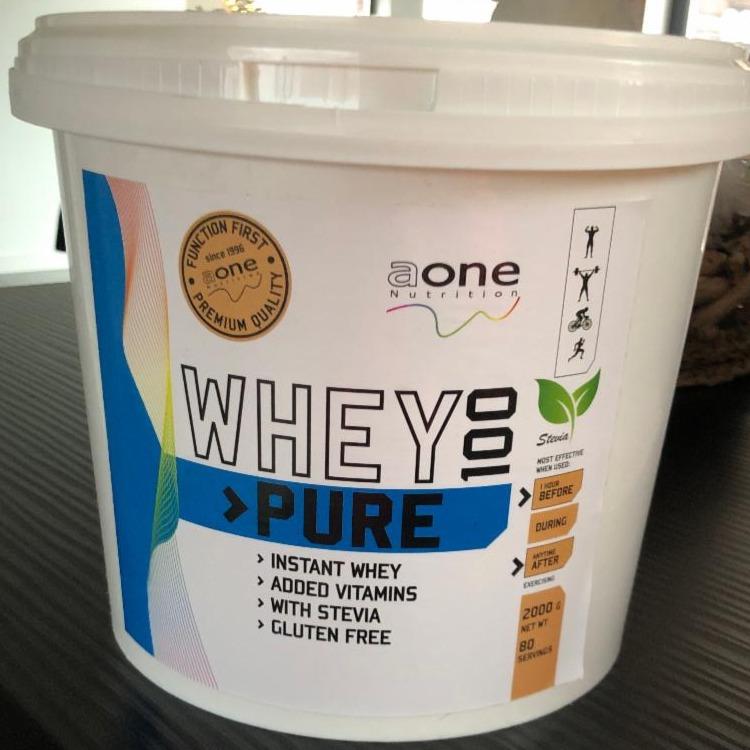 Fotografie - whey 100 pure Vanilka aone nutrition