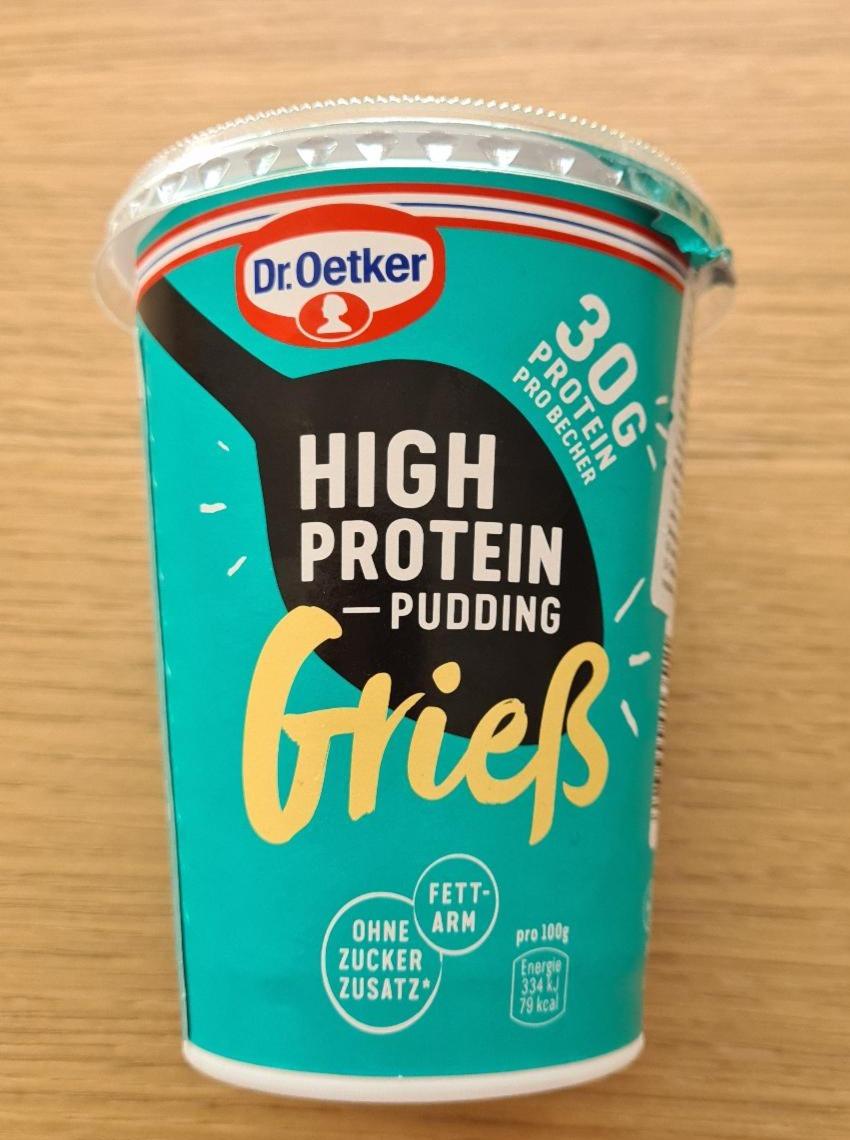 Fotografie - Dr. Oetker High protein puding Grieß