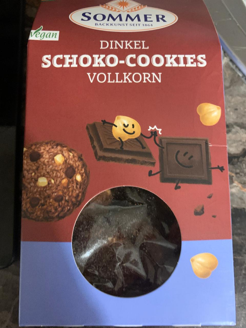 Fotografie - Dinkel Schoko-Cookies Vollkorn Sommer