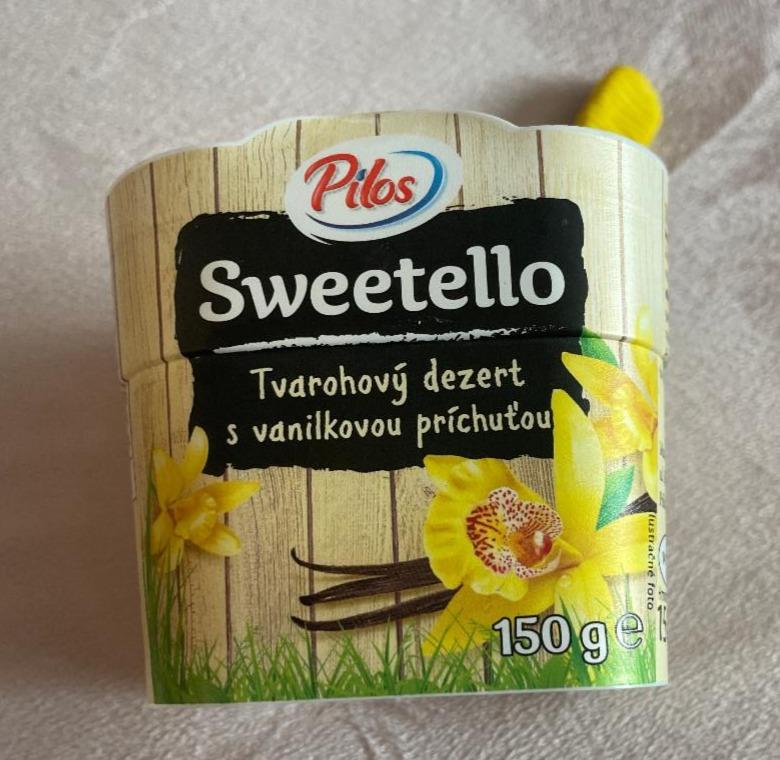 Fotografie - Sweetello Tvarohový dezert s vanilkovou príchuťou Pilos