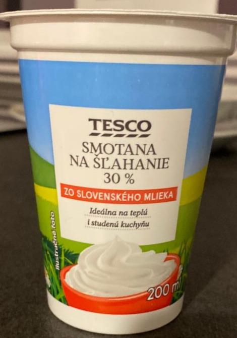 Fotografie - Smotana na šľahanie 30% Tesco