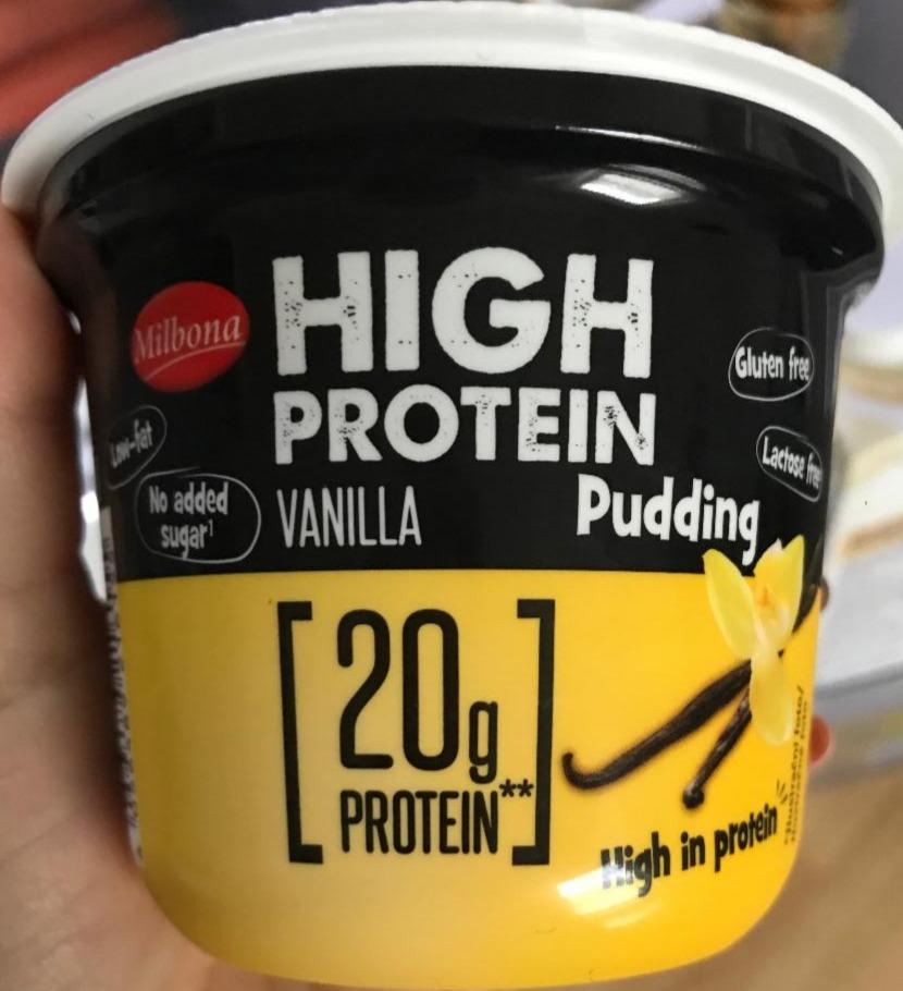 Fotografie - High Protein Pudding Vanilla Milbona