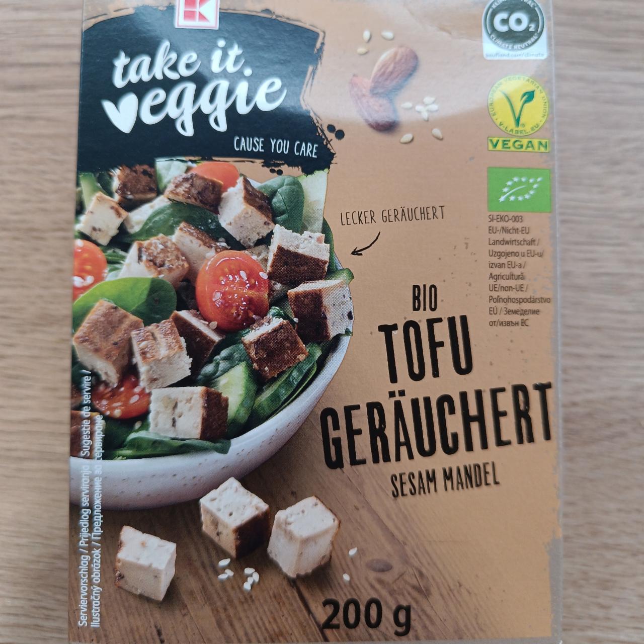 Fotografie - Bio Tofu geräuchert sesam mandel K-Take it veggie