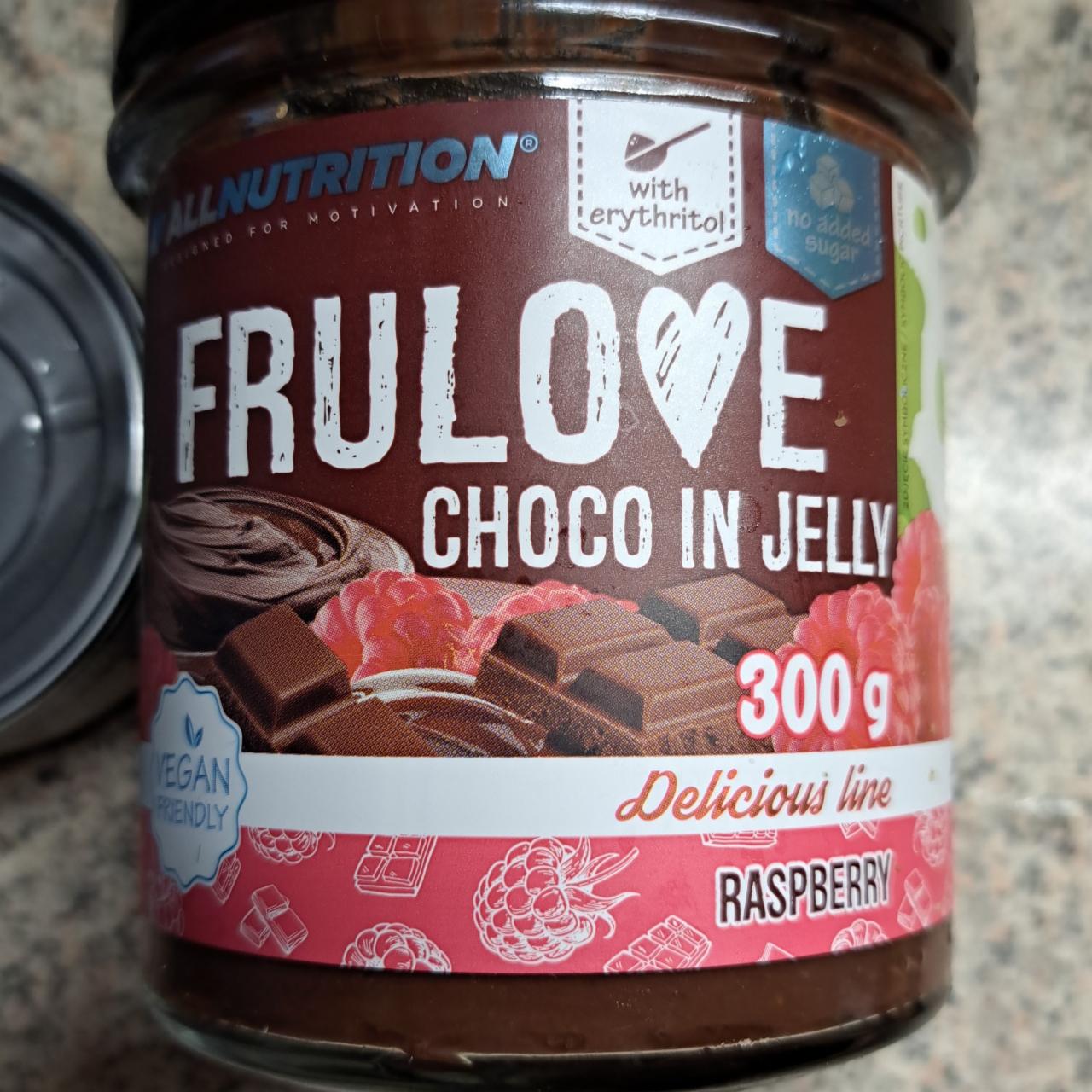 Fotografie - Frulove Choco in Jelly Raspberry Allnutrition