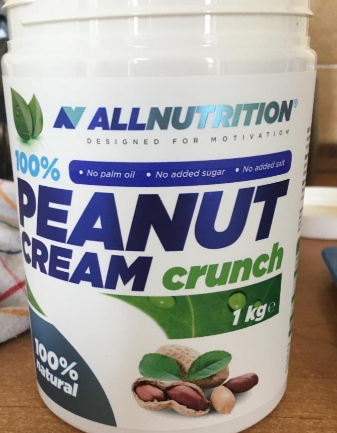 Fotografie - Peanut Cream Crunch 100% natural Allnutrition