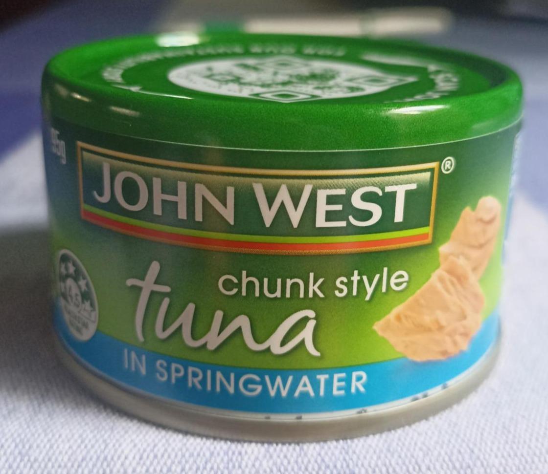 Fotografie - Tuna chunk style in springwater John West