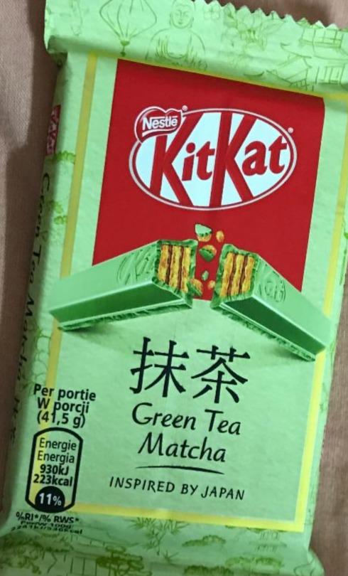 Fotografie - kit kat green tea matcha
