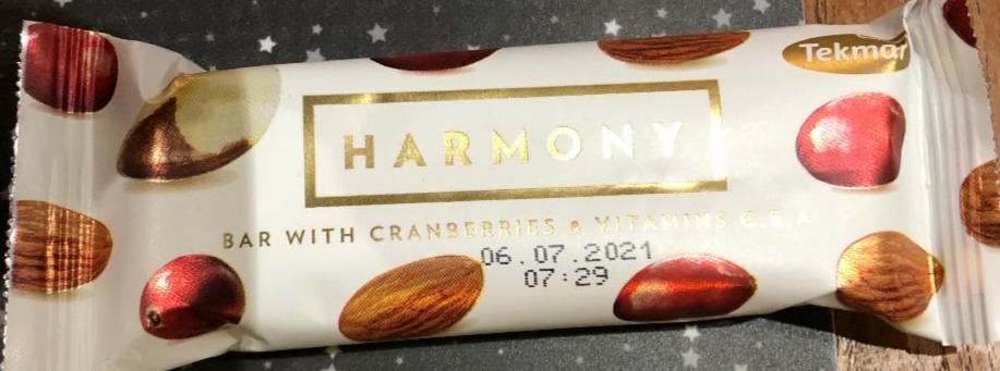 Fotografie - Harmony bar with cranberries & vitamines & C, E, A Tekmar