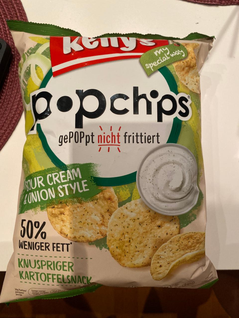 Fotografie - Popchips sour cream & onion style Kelly’s