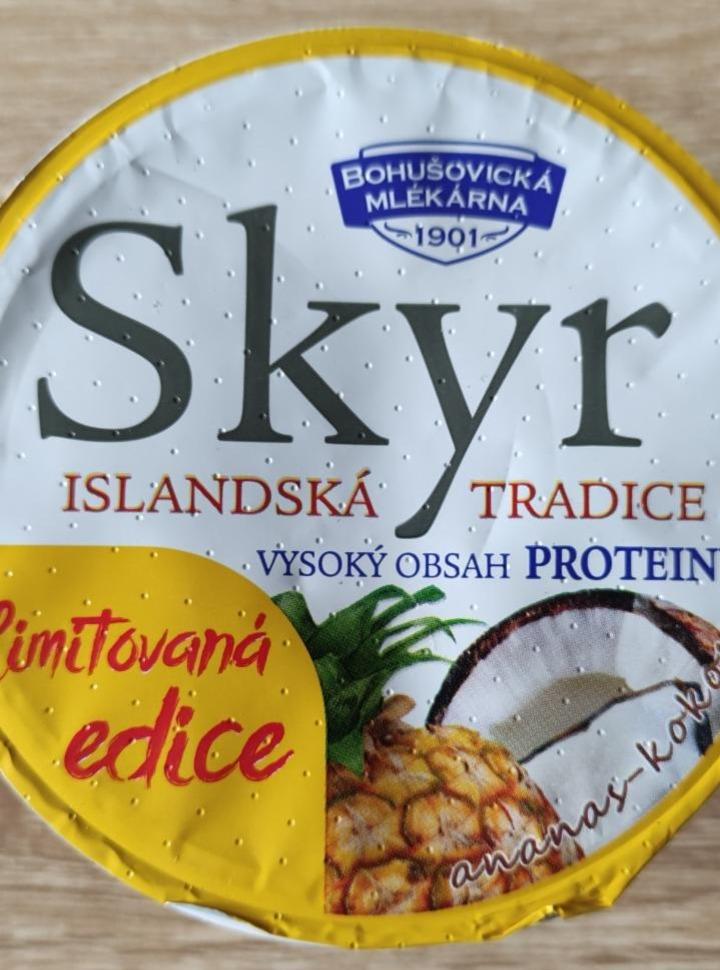 Fotografie - skyr Bohušovická mliekareň ananás kokos