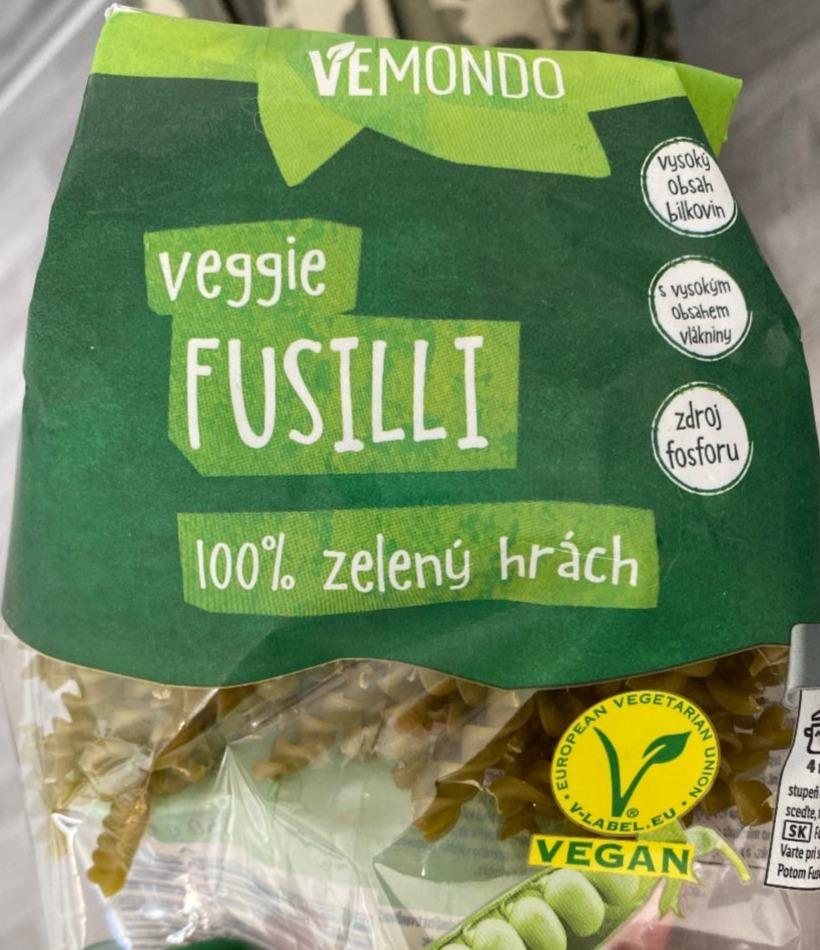 Fotografie - Veggie Fusilli 100% zelený hrách Vemondo