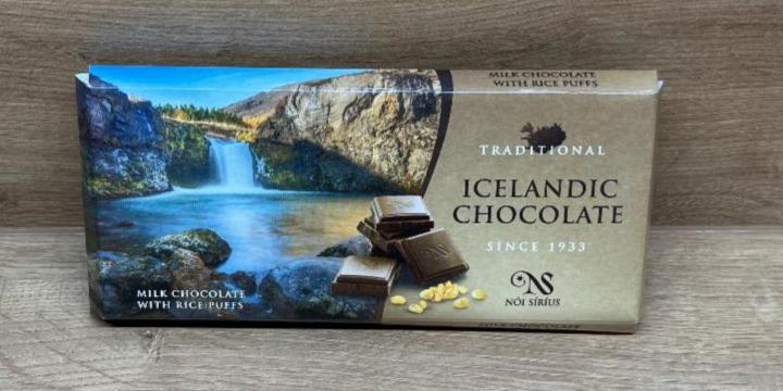 Fotografie - Icelandic Chocolate Milk Chocolate with rice puffs Nói Síríus