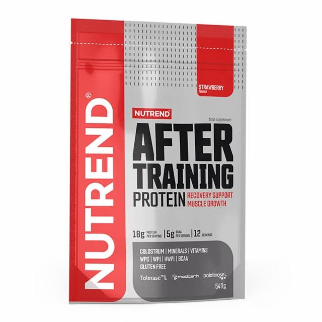 Fotografie - After training protein strawberry Nutrend