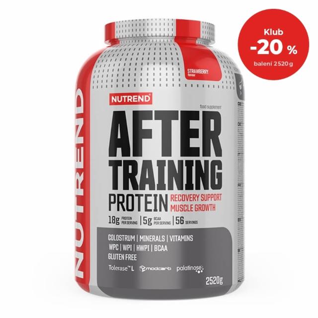 Fotografie - After training protein strawberry Nutrend