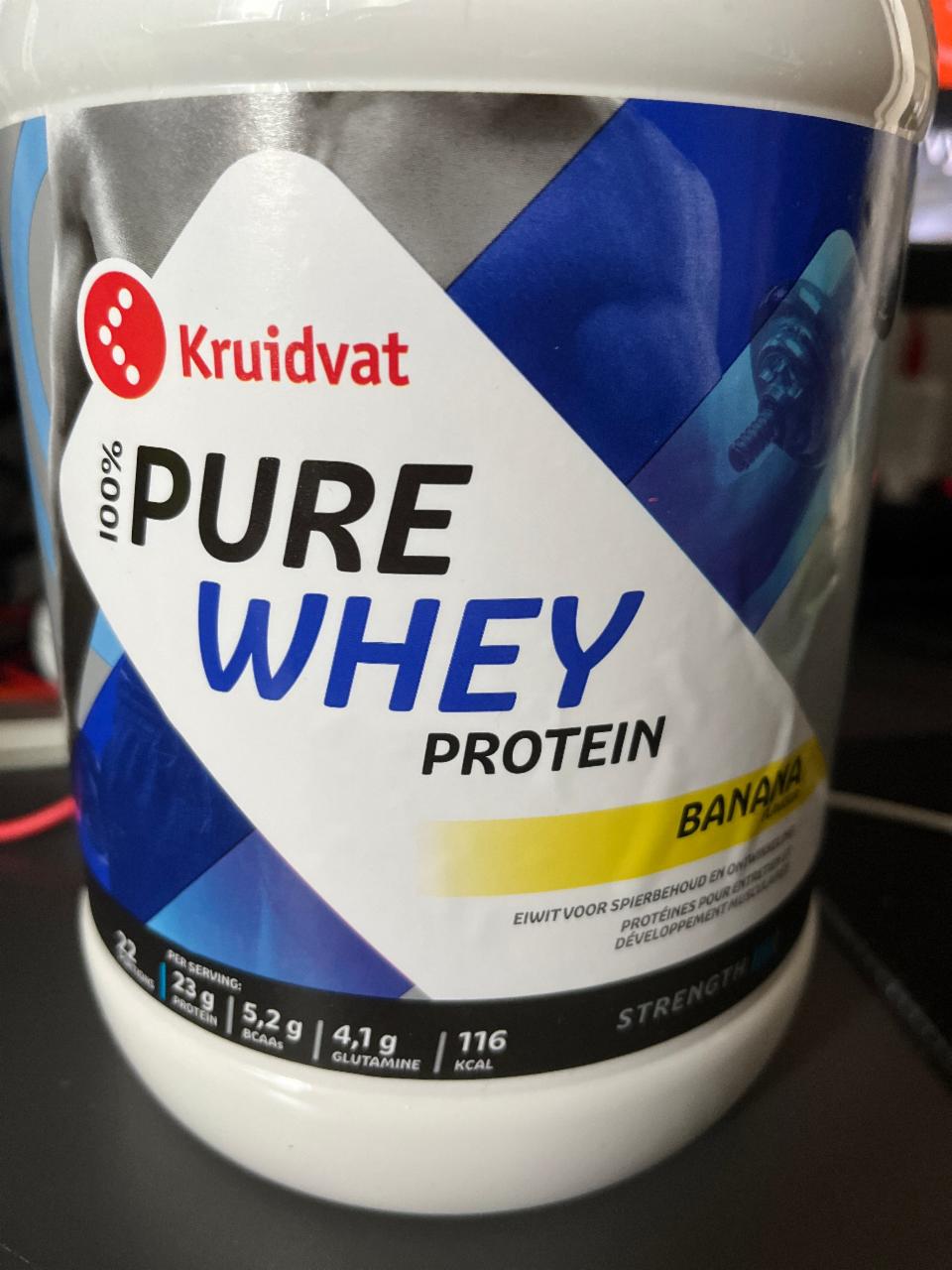 Fotografie - 100% Pure Whey Protein Banana Kruidvat