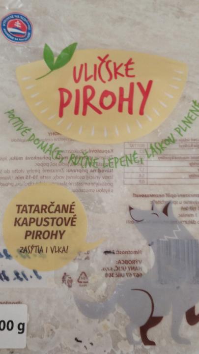 Fotografie - Uličské pirohy Tatarčané kapustové pirohy