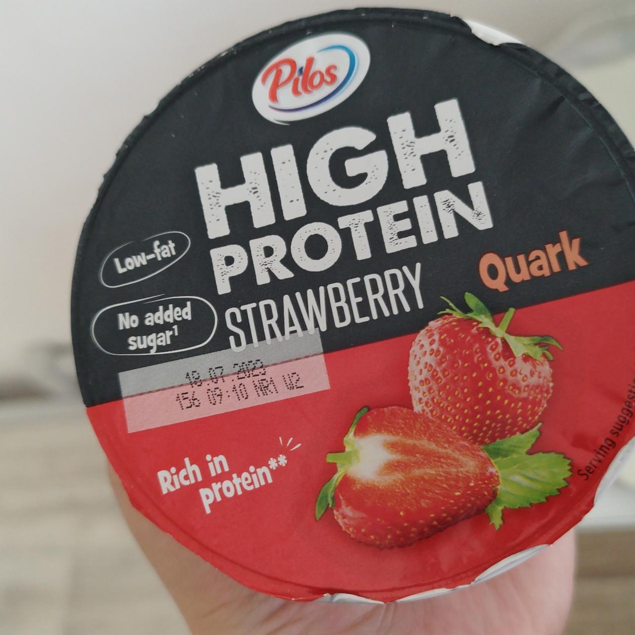 Fotografie - High protein strawberry quark Pilos