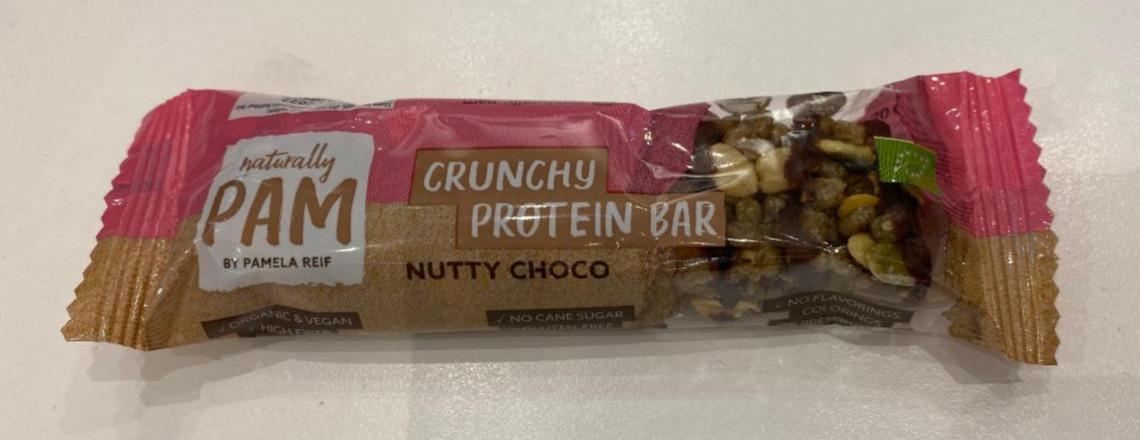 Fotografie - Crunchy Protein Bar Nutty Choco Naturally Pam