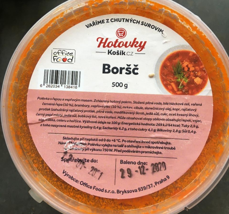 Fotografie - Boršč Hotovky Košík.cz