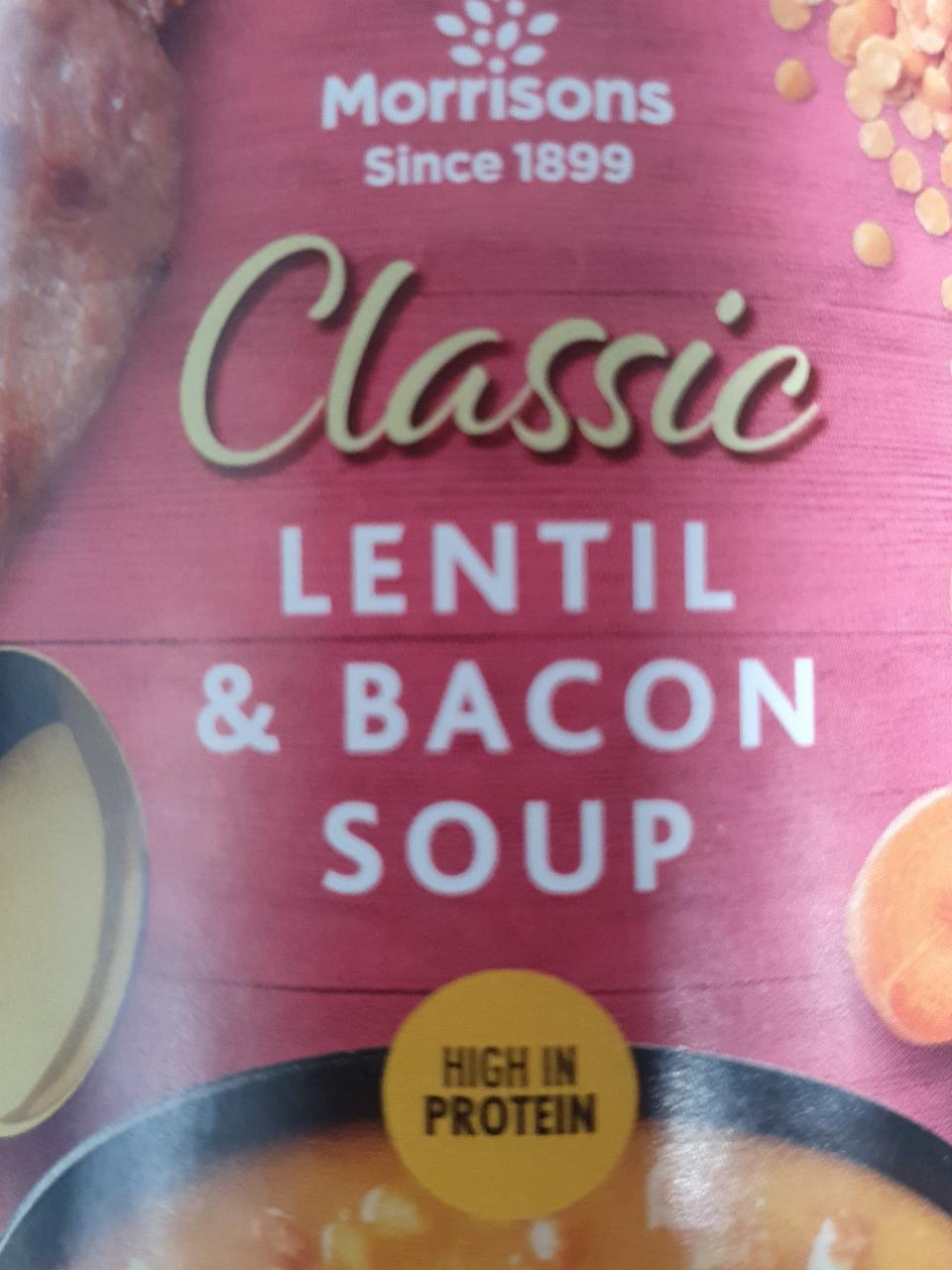 Fotografie - lentil and bacon soup