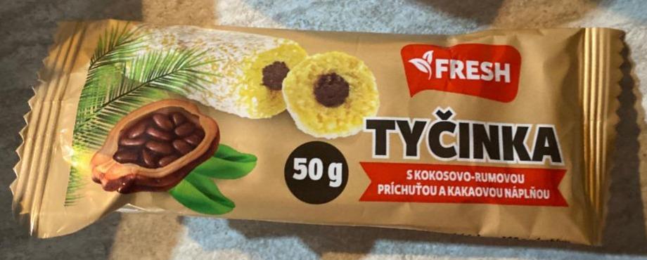 Fotografie - Tyčinka s kokosovou príchuťou a kakaovou náplňou Fresh