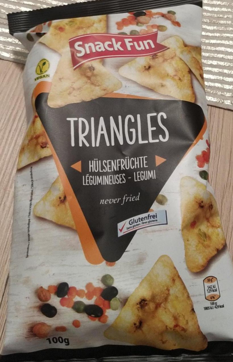 Fotografie - Triangles Hülsenfrüchte Snack Fun