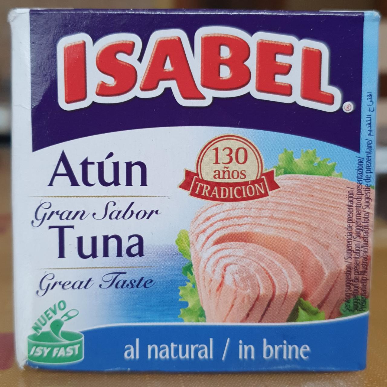 Fotografie - Tuna Great Taste al natural / in brine Isabel